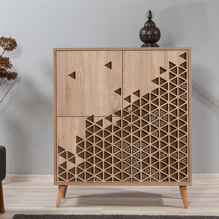 Hanah Home Multilux-124 Armario Multiusos Roble Sonoma Hanah Home Multilux-124 Armario Multiusos Roble Sonoma